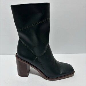 Franco Sarto Women’s Stormy, Dark Green Mid Calf Boots, Size 8 M